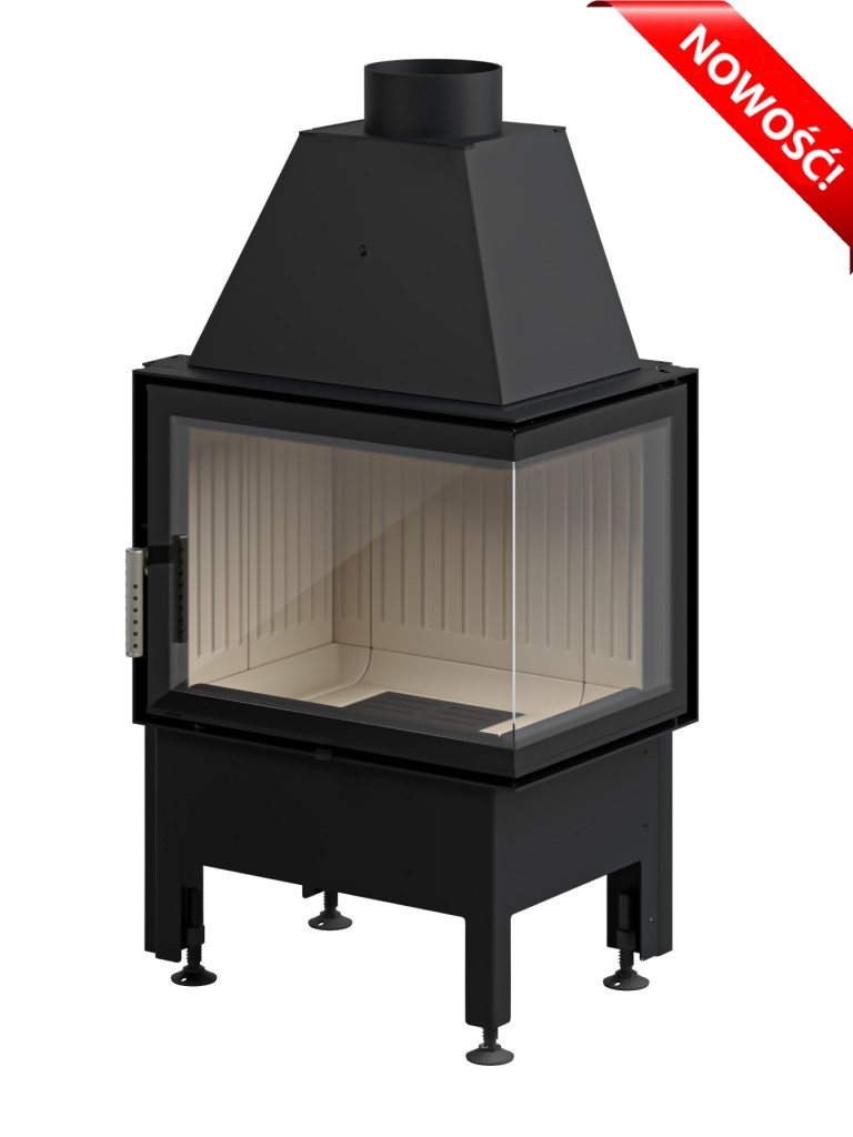 SM 2PXT n - Fireplace insert Hajduk Smart 3PLh black chamotte