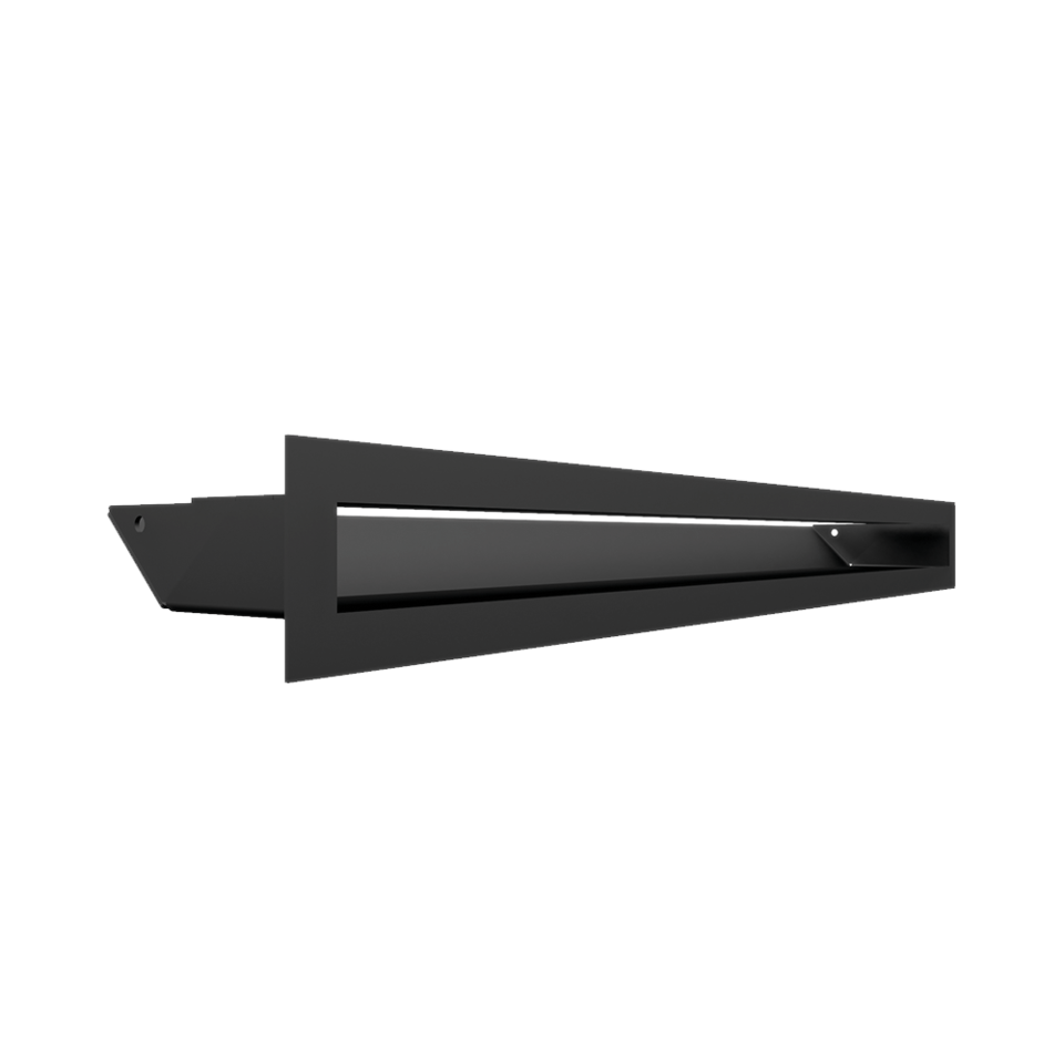 luft 6x60 czrny - Kolano spalinowe gięte 90° fi 150 wysokie z rewizja