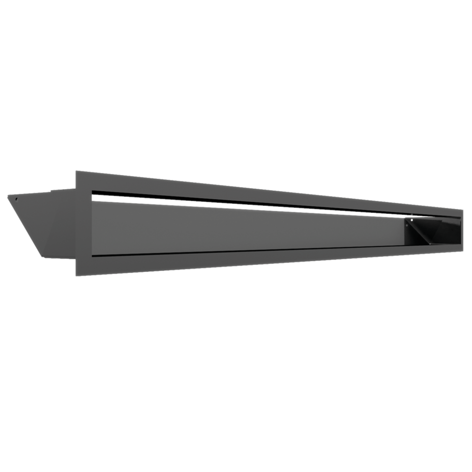 luft 9x100 grtafit - Simple 8 BS kominek lewy z zabudową BOX stalowy - biały