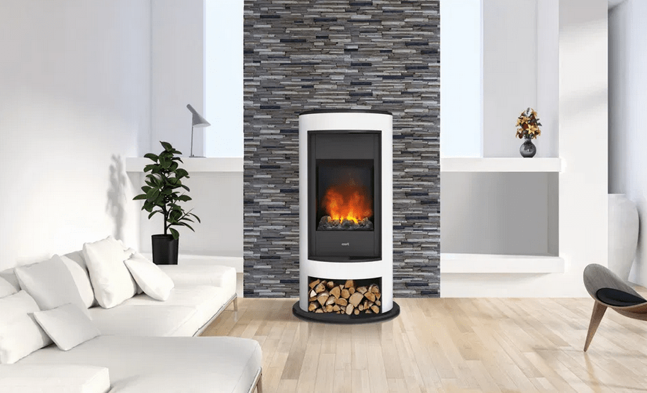 verdi2 - Freestanding corner stove HITZE SIGA in a set with connecting pipes