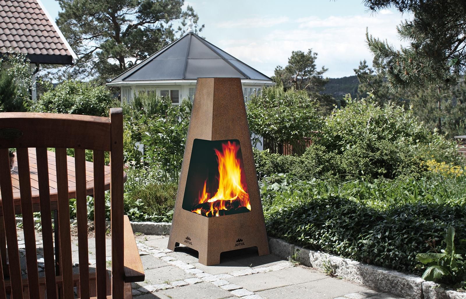 Terrazza ute 2 - Fireplace insert Hajduk Volcano WL 18