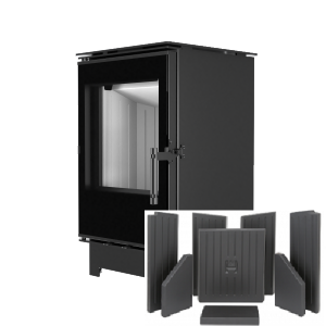 03 Kominek LYNX SMALL lewa 600x600 2 300x300 - Freestanding stove HITZE LYNX S black lined