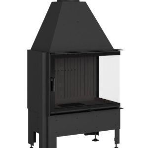 2. Volcano 2PT S 300x300 - Hajduk Volcano 2PTS fireplace insert, black ceramics