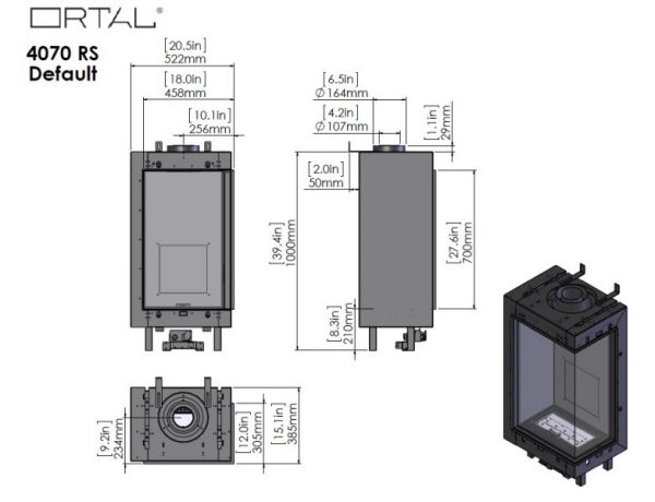 id 2 1792cae9 600x460 - Ortal Clear 40x70 RS/LS  narożny