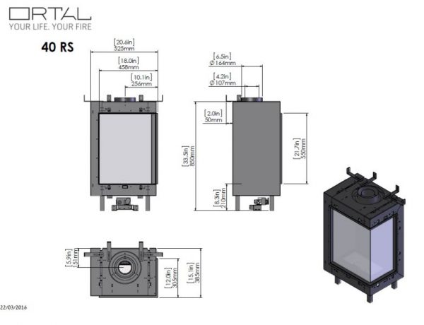 id 2 b9e640c8 600x460 - Wkład kominkowy gazowy Ortal Clear 40 narożny RS/LS