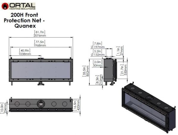 id 2 d751bf01 600x455 - Wkład kominkowy gazowy Ortal Clear 200 H