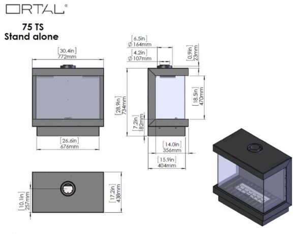 id 2 df940aa4 600x460 - Wkład kominkowy gazowy Ortal 75 TS