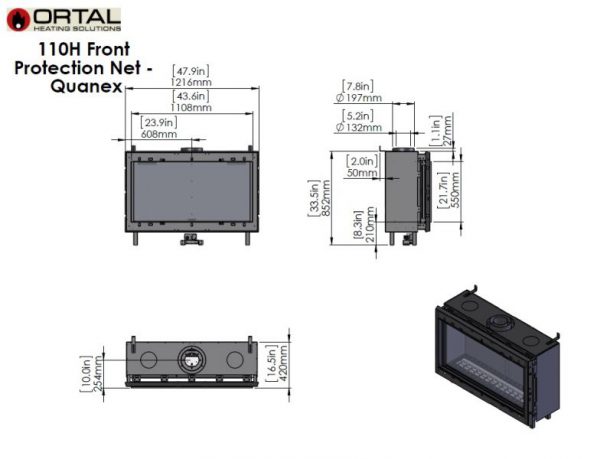 id 2 f31d5f90 600x459 - Wkład kominkowy gazowy Ortal Clear 110 H
