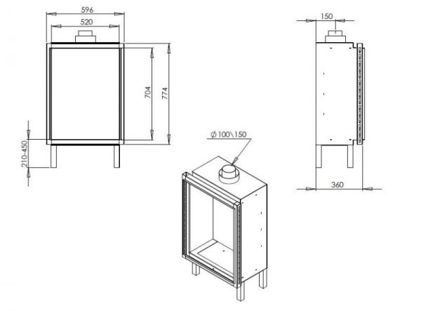 id 3 132bda1f 600x443 - Wkład kominkowy gazowy Ortal Clear 60x80