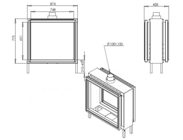 id 4 d020792b 600x457 - Wkład kominkowy gazowy Ortal Clear 75x65