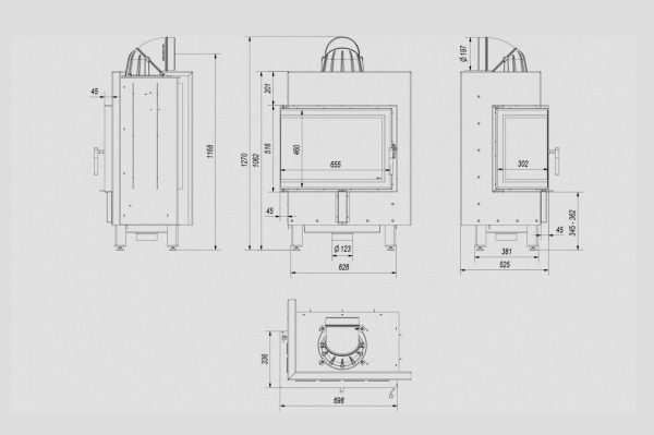 lucy 12lewy 600x399 - Fireplace LUCY 12 left BS