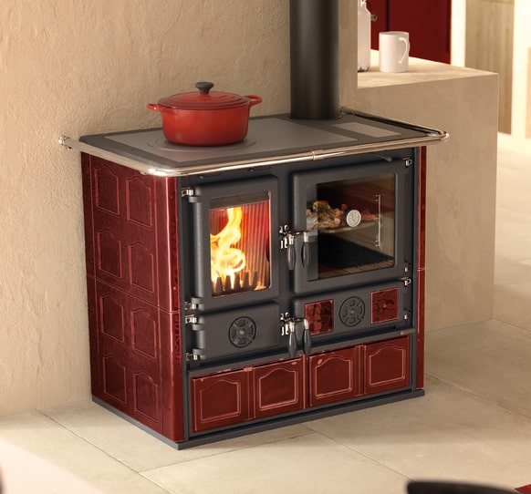 rosa4.0 maiolica boxprinc dettaglio min 1 - Piec kuchenny na drewno La Nordica Rosa 5.0 Majolica