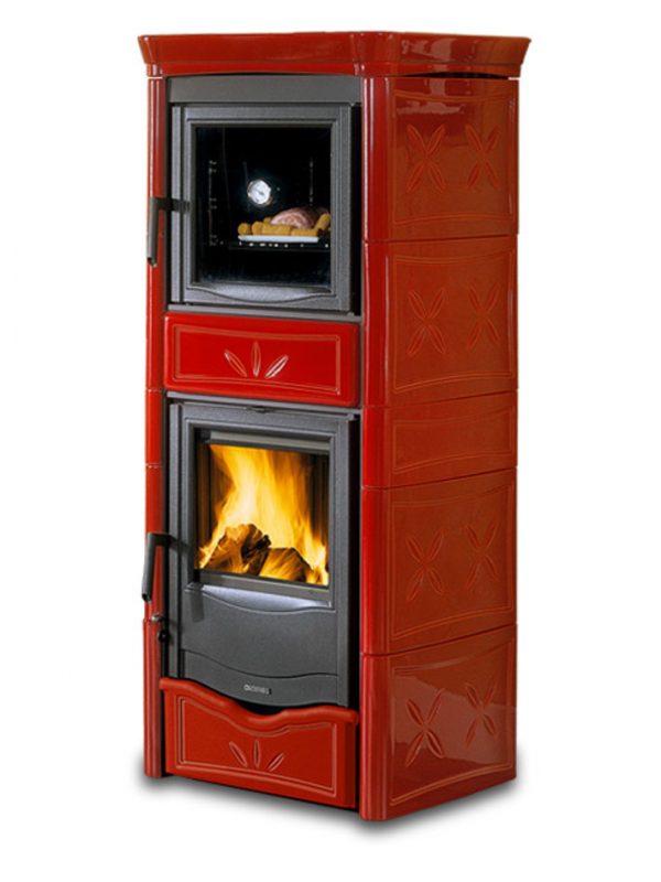 b shop2 70 600x800 - Kachľový sporák na drevo s rúrou LaNordica Extraflame Nicoletta Con Forno