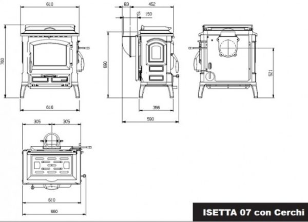 b shop6 56 600x433 - Kaminöfen LaNordica Extraflame Isetta Con Cerchi Evo 4.0