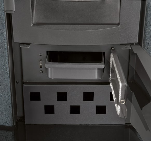 dettaglioester boxprinc min 0 - Piec wolnostojący na drewno z piekarnikiem LaNordica Extraflame Ester Forno Evo Vulcan