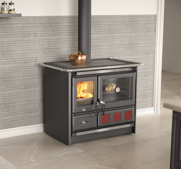 rosaxxlsteel dettaglio boxprincjpg min 0 - Piec kuchenny na drewno La Nordica Rosa XXL 5.0 stal