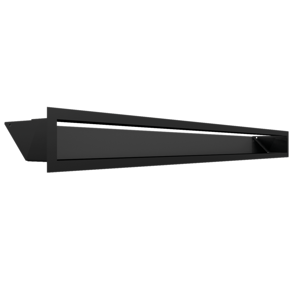luft 9x100 czarny - Wkład kominkowy SCAN 5004 FRL z ramą
