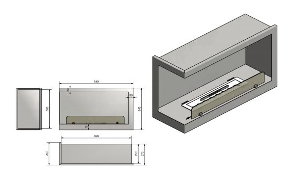 1519370222 600x375 - Biokominek narożny do zabudowy  INSIDE L800 VERS 1