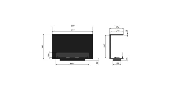 c800v2rzut 1024x576 1 600x338 - Biokominek trzystronny do zabudowy INSIDE C800 VERS2