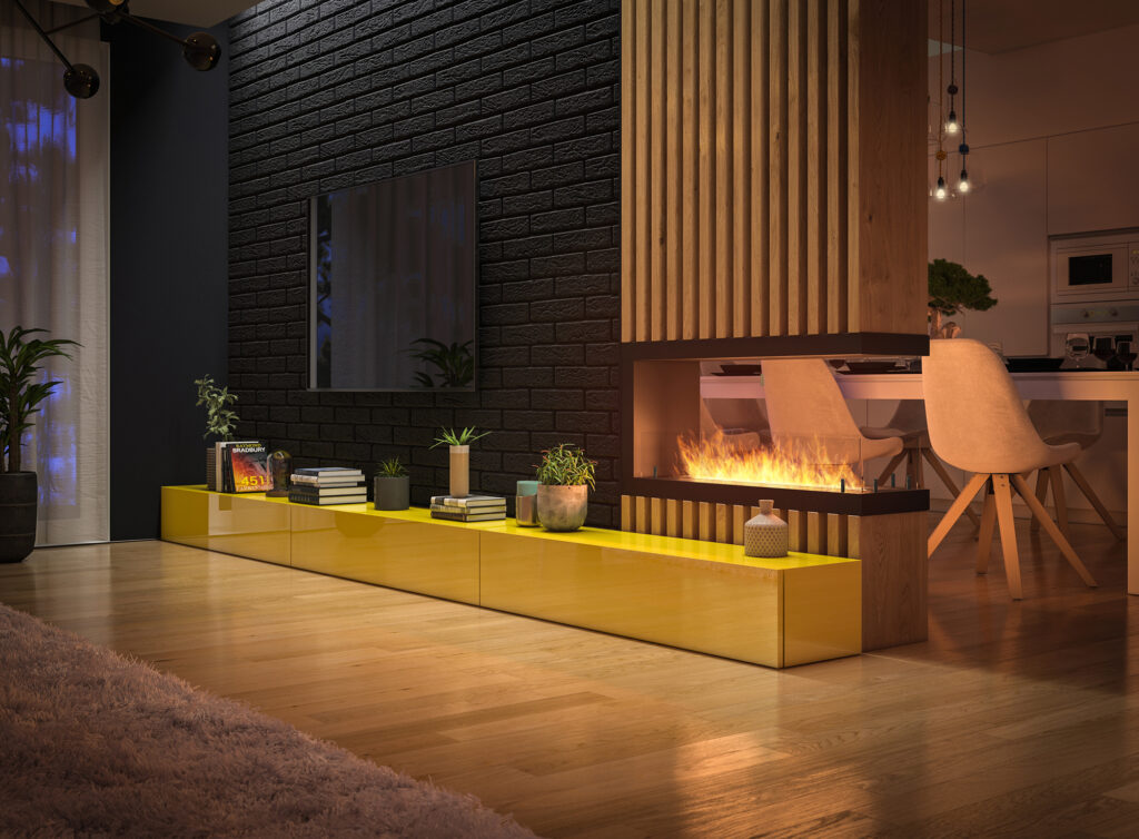 u1.RGB color01 1 1024x754 1 600x442 - Biokominek trzystronny do zabudowy  INSIDE U1000.2