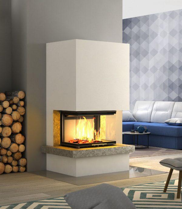 Kominek Royal Extra Volcano 600x687 - Fireplace complete Royal Extra 3PLh