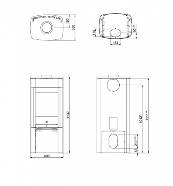 scan 65 1 w 600x645 - Piecyk na drewno 6 kW Scan 65-1