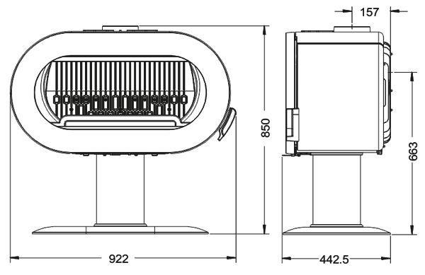 fifty sch l 1 600x389 - Piec wolnostojący na nodze  INVICTA FIFTY kremowa emalia