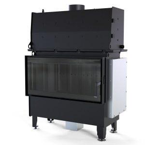 riva la 300x300 - Fireplace insert with a water jacket DEFRO RIVA LA SHORT 22kW black