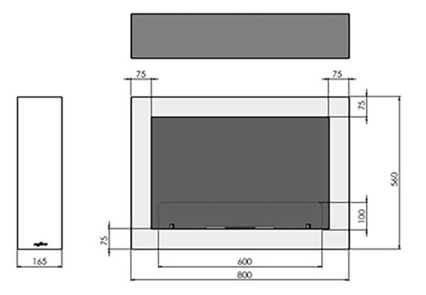 rys murall 800 1024x708 1 600x415 - Biokominek wiszący  MURALL 800