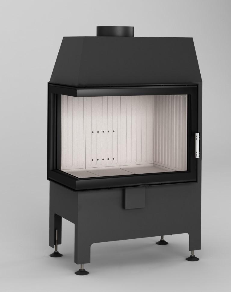 Heatro 55L 1 - Hajduk Volcano STh fireplace insert, black ceramics