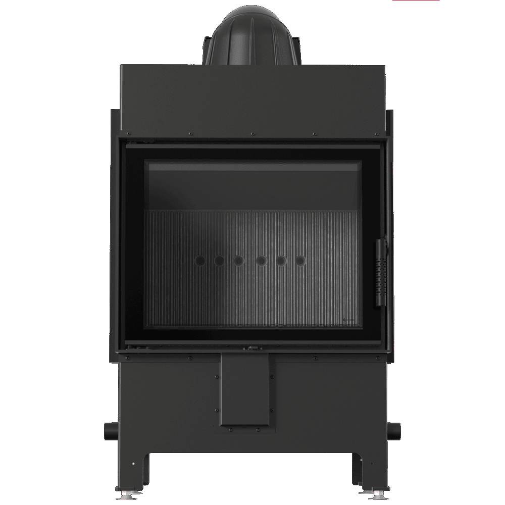 211926 01 2 lucy 12 new black 2 600x600 - Kominek powietrzny stalowy KRATKI LUCY 12 kW Ø 200 czarne wyłożenie