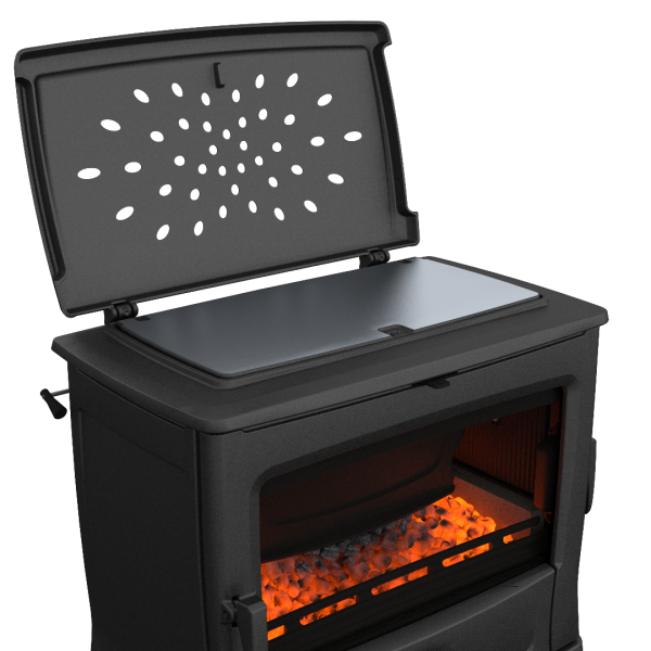 tai 55 p 600x600 - Kaminofen Dovre TAI 55 M mit Kochplatte und Deckel