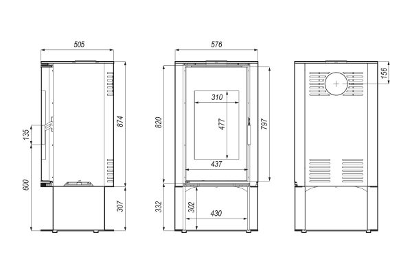 orbis log 600x400 - Piecyk wolnostojący Defro Home ORBIS LOG