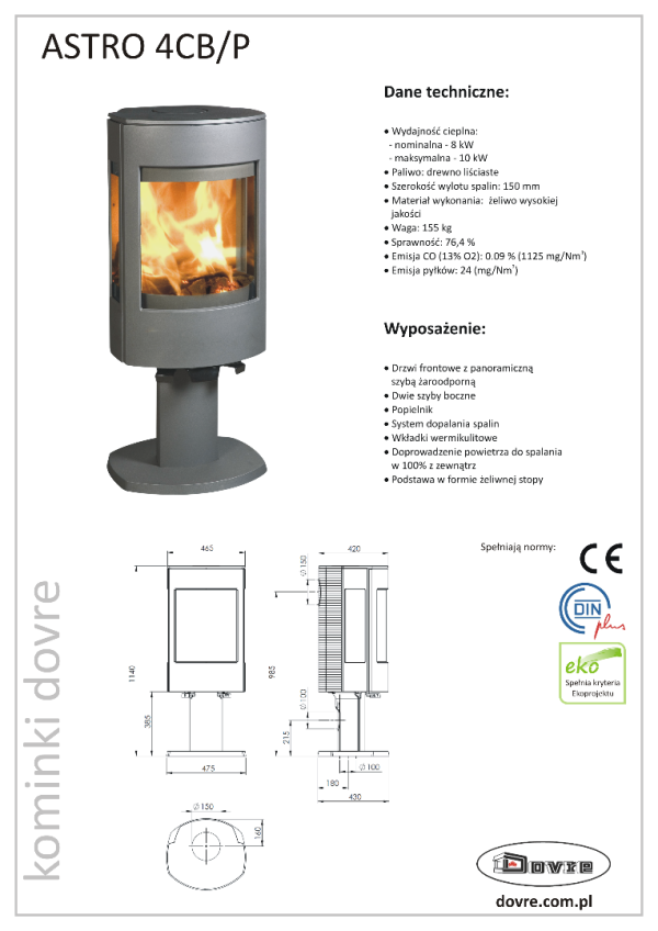 7f69a92bd6d364b4c240086b6aab7d87 600x848 - Voľne stojace liatinové kachle na drevo Dovre Astro 4 CBP