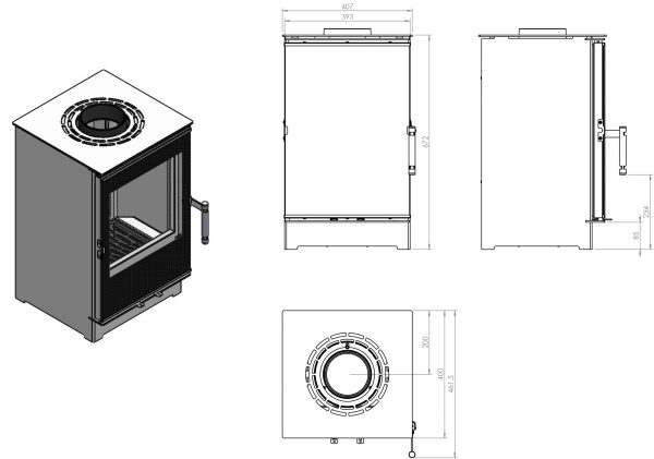 LYNX SMALL folder scaled 1 600x421 - Free-standing stove HITZE LYNX S