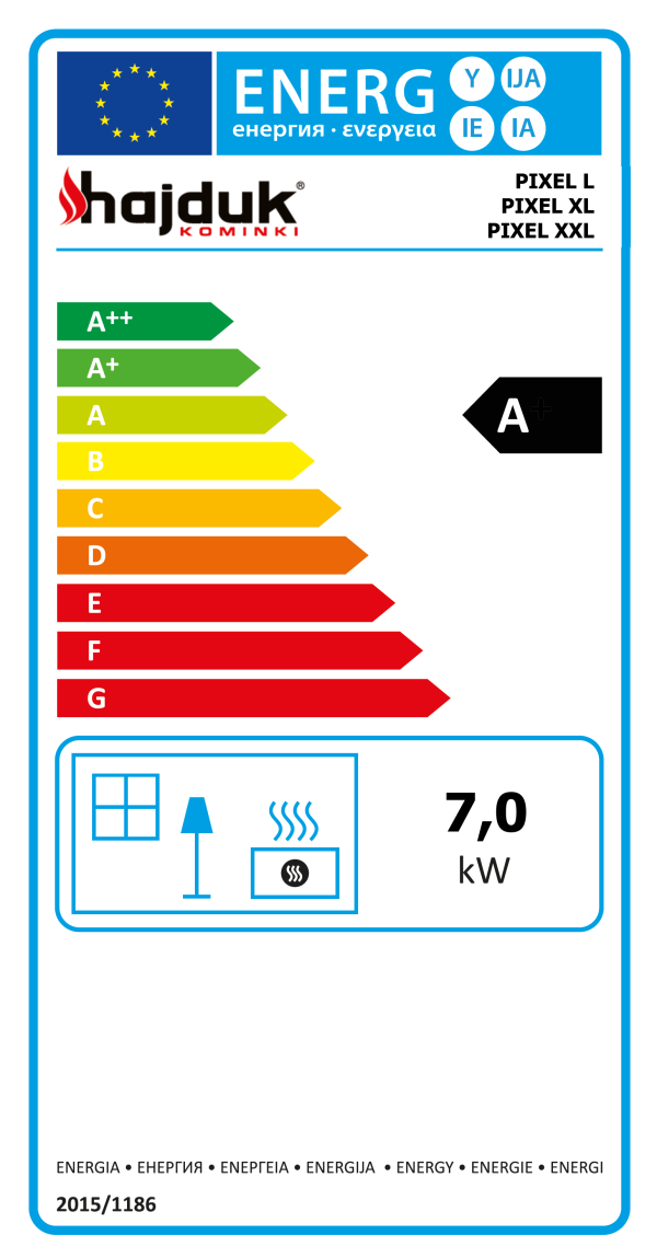 ENERG PIXEL 600x1149 - Kaminöfen Hajduk PIXEL XXL