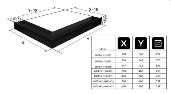 LUFT narozny 9 600x332 - LUFT corner left white 40x60x9