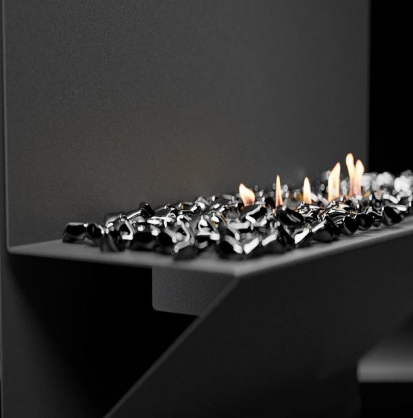 Kamyki ozdobne FIRE GLASS krysztal czarny 5 600x607 - Dekorative Steine FIRE GLASS - schwarzer Kristall