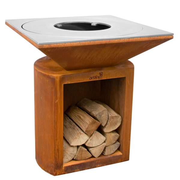 grill g2 corten 1 600x600 - Garden fireplace and grill Artiss G2 corten