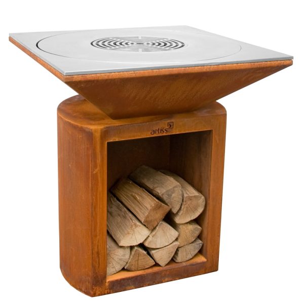 grill g2 corten 1c 600x600 - Garden fireplace and grill Artiss G2 corten