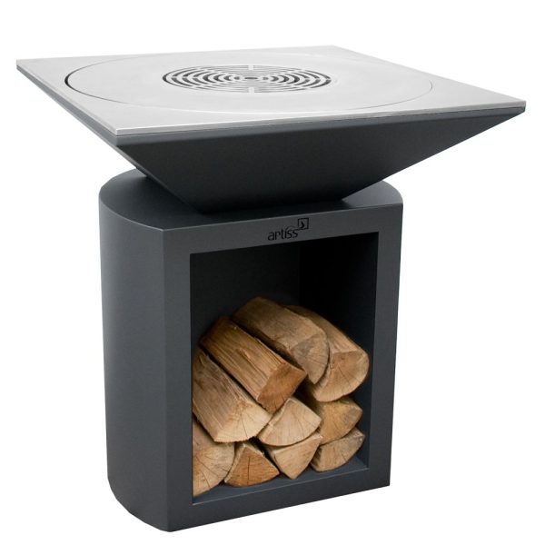 grill g2 grafit 1c 600x600 - Garden hearth grill Artiss G2 graphite