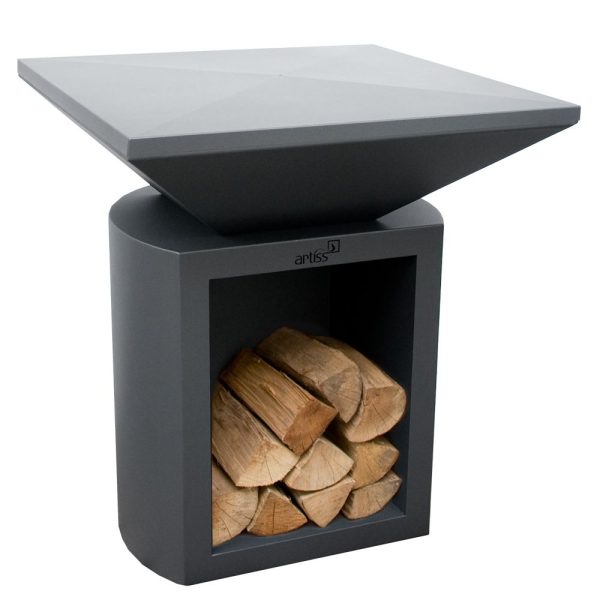 grill g2 grafit 1d 600x600 - Garden hearth grill Artiss G2 graphite