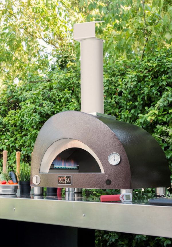 nanocoppergas06 600x859 - Piec do pizzy Alfa Forni MODERNO 1 na gaz i drewno czerwony