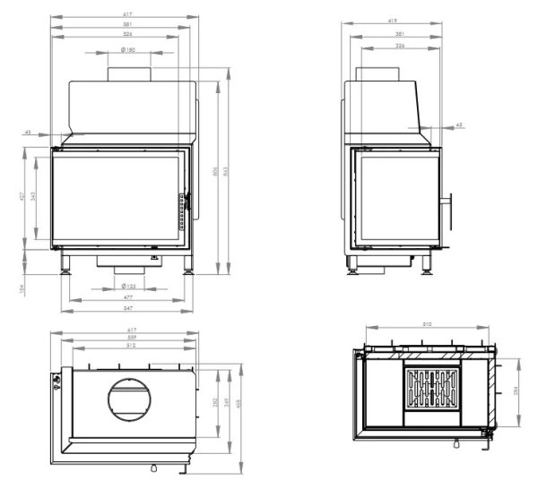 STMA 54x39L 600x546 - Krbová vložka HITZE STMA 54×39.L