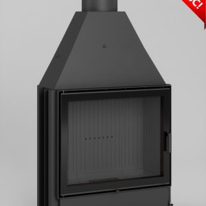 Volcano ST czarna ceramika 300x300 - Hajduk Volcano ST fireplace insert, black ceramics