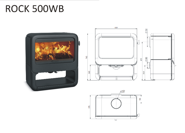 e90f0c77a80ca393317ccb803f5303a5 600x434 - Piecyk wolnostojący żeliwny na drewno Dovre Rock 500 WB