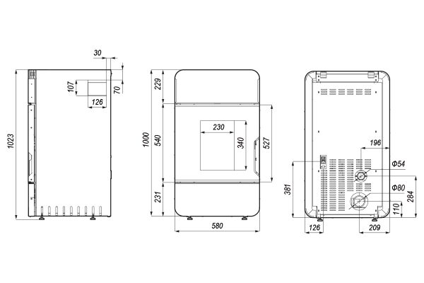 omnipell 600x400 - Piecyk na pellet Defro Omnipell 8kW