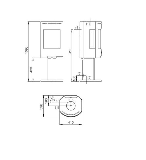 F 137 BP int 1 wymiar 600x658 - Jøtul F 137 liatinové kachle na drevo