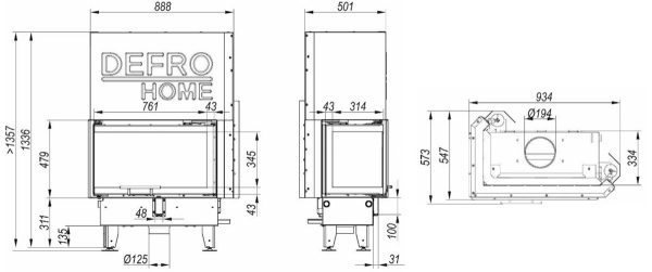 impuls me bl g 600x251 - Wkład kominkowy DEFRO IMPULS ME BP G 10kW