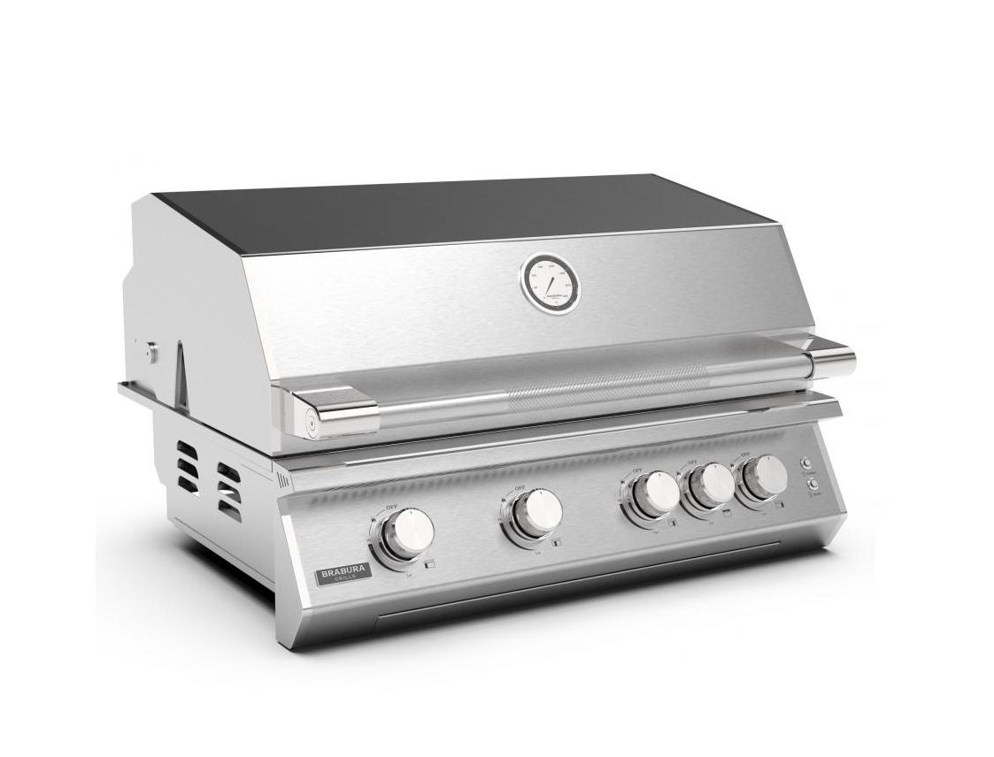 fusion400rs01 1 - Grill gazowy INOX 40 ze stali nierdzewnej z płytą kuchenną ze stali nierdzewnej